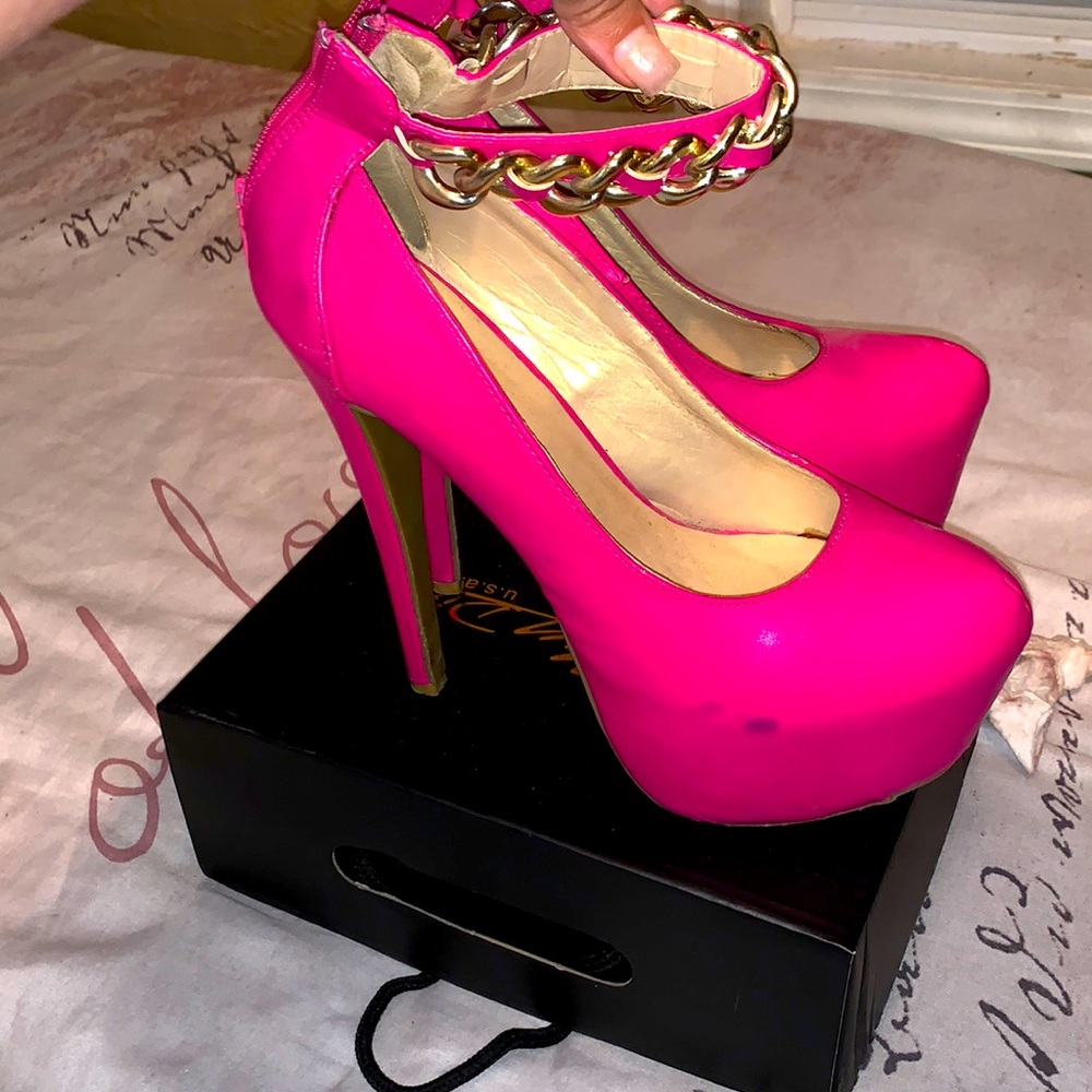Six inch platform heels